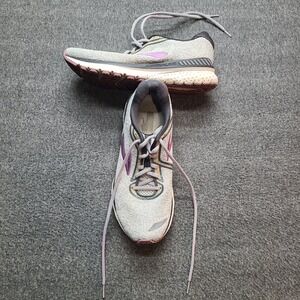 Brooks Adrenaline GTS 20 Womens Running Shoes Grey Purple Sz 10